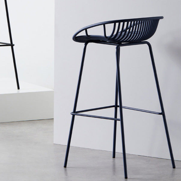 Modern Style Bar-stool Metal Counter Bar Stool with Metal Legs for Kitchen Clearhalo 'Bar Furniture' 'Bar Stools' 'bar_stools' 'furn' 'furn_bar_stools' 'Furniture' 'furniture_bar_stools' 'Kitchen & Dining Furniture' 4961258