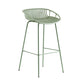 Modern Style Bar-stool Metal Counter Bar Stool with Metal Legs for Kitchen Green 1 Piece Counter Stool (23.5"H) Clearhalo 'Bar Furniture' 'Bar Stools' 'bar_stools' 'furn' 'furn_bar_stools' 'Furniture' 'furniture_bar_stools' 'Kitchen & Dining Furniture' 4961259