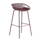 Modern Style Bar-stool Metal Counter Bar Stool with Metal Legs for Kitchen Purple 1 Piece Counter Stool(26"H) Clearhalo 'Bar Furniture' 'Bar Stools' 'bar_stools' 'furn' 'furn_bar_stools' 'Furniture' 'furniture_bar_stools' 'Kitchen & Dining Furniture' 4961263