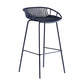 Modern Style Bar-stool Metal Counter Bar Stool with Metal Legs for Kitchen Gray Blue 1 Piece Counter Stool(26"H) Clearhalo 'Bar Furniture' 'Bar Stools' 'bar_stools' 'furn' 'furn_bar_stools' 'Furniture' 'furniture_bar_stools' 'Kitchen & Dining Furniture' 4961267