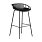 Modern Style Bar-stool Metal Counter Bar Stool with Metal Legs for Kitchen Black 1 Piece Counter Stool(26"H) Clearhalo 'Bar Furniture' 'Bar Stools' 'bar_stools' 'furn' 'furn_bar_stools' 'Furniture' 'furniture_bar_stools' 'Kitchen & Dining Furniture' 4961268