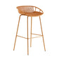 Modern Style Bar-stool Metal Counter Bar Stool with Metal Legs for Kitchen Ginger 1 Piece Counter Stool (23.5"H) Clearhalo 'Bar Furniture' 'Bar Stools' 'bar_stools' 'furn' 'furn_bar_stools' 'Furniture' 'furniture_bar_stools' 'Kitchen & Dining Furniture' 4961281
