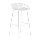 Modern Style Bar-stool Metal Counter Bar Stool with Metal Legs for Kitchen White 1 Piece Counter Stool(26"H) Clearhalo 'Bar Furniture' 'Bar Stools' 'bar_stools' 'furn' 'furn_bar_stools' 'Furniture' 'furniture_bar_stools' 'Kitchen & Dining Furniture' 4961284