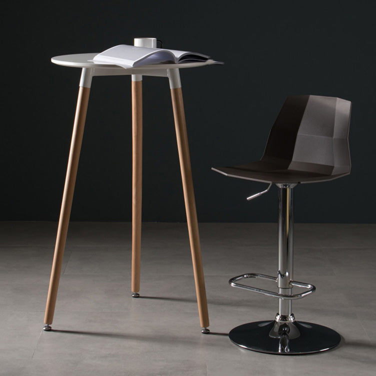 Modern Liftable Bar-stool Plastic Counter Bar Stool with Metal Legs Clearhalo 'Bar Furniture' 'Bar Stools' 'bar_stools' 'furn' 'furn_bar_stools' 'Furniture' 'furniture_bar_stools' 'Kitchen & Dining Furniture' 4961302