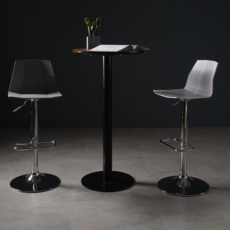 Modern Liftable Bar-stool Plastic Counter Bar Stool with Metal Legs Clearhalo 'Bar Furniture' 'Bar Stools' 'bar_stools' 'furn' 'furn_bar_stools' 'Furniture' 'furniture_bar_stools' 'Kitchen & Dining Furniture' 4961304