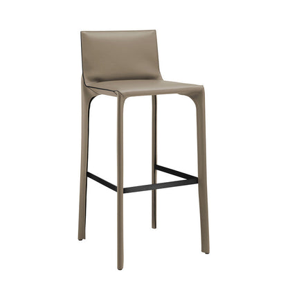 Modern Style Bar-stool Leather Counter Bar Stool with Metal Legs for Kitchen Coffee 1 Piece Clearhalo 'Bar Furniture' 'Bar Stools' 'bar_stools' 'furn' 'furn_bar_stools' 'Furniture' 'furniture_bar_stools' 'Kitchen & Dining Furniture' 4961307