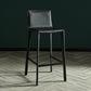 Modern Style Bar-stool Leather Counter Bar Stool with Metal Legs for Kitchen Black 1 Piece Clearhalo 'Bar Furniture' 'Bar Stools' 'bar_stools' 'furn' 'furn_bar_stools' 'Furniture' 'furniture_bar_stools' 'Kitchen & Dining Furniture' 4961311