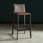 Modern Style Bar-stool Leather Counter Bar Stool with Metal Legs for Kitchen Dark Brown 1 Piece Clearhalo 'Bar Furniture' 'Bar Stools' 'bar_stools' 'furn' 'furn_bar_stools' 'Furniture' 'furniture_bar_stools' 'Kitchen & Dining Furniture' 4961316