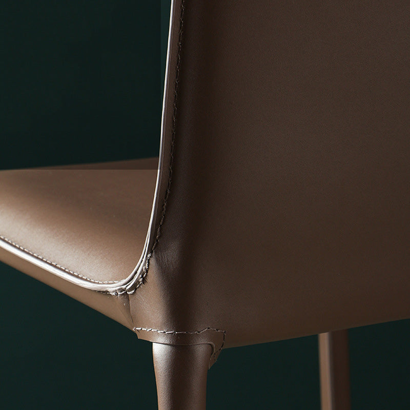 Modern Style Bar-stool Leather Counter Bar Stool with Metal Legs for Kitchen Clearhalo 'Bar Furniture' 'Bar Stools' 'bar_stools' 'furn' 'furn_bar_stools' 'Furniture' 'furniture_bar_stools' 'Kitchen & Dining Furniture' 4961318