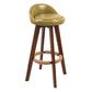 Modern Rubberwood Indoor Stool Matte Finish Upholstered Bar Stools Fruit Green 1 Piece Clearhalo 'Bar Furniture' 'Bar Stools' 'bar_stools' 'furn' 'furn_bar_stools' 'Furniture' 'furniture_bar_stools' 'Kitchen & Dining Furniture' 4961455
