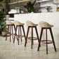 Modern Rubberwood Indoor Stool Matte Finish Upholstered Bar Stools Clearhalo 'Bar Furniture' 'Bar Stools' 'bar_stools' 'furn' 'furn_bar_stools' 'Furniture' 'furniture_bar_stools' 'Kitchen & Dining Furniture' 4961460