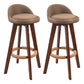 Modern Rubberwood Indoor Stool Matte Finish Upholstered Bar Stools Coffee 2 Piece Set Clearhalo 'Bar Furniture' 'Bar Stools' 'bar_stools' 'furn' 'furn_bar_stools' 'Furniture' 'furniture_bar_stools' 'Kitchen & Dining Furniture' 4961469