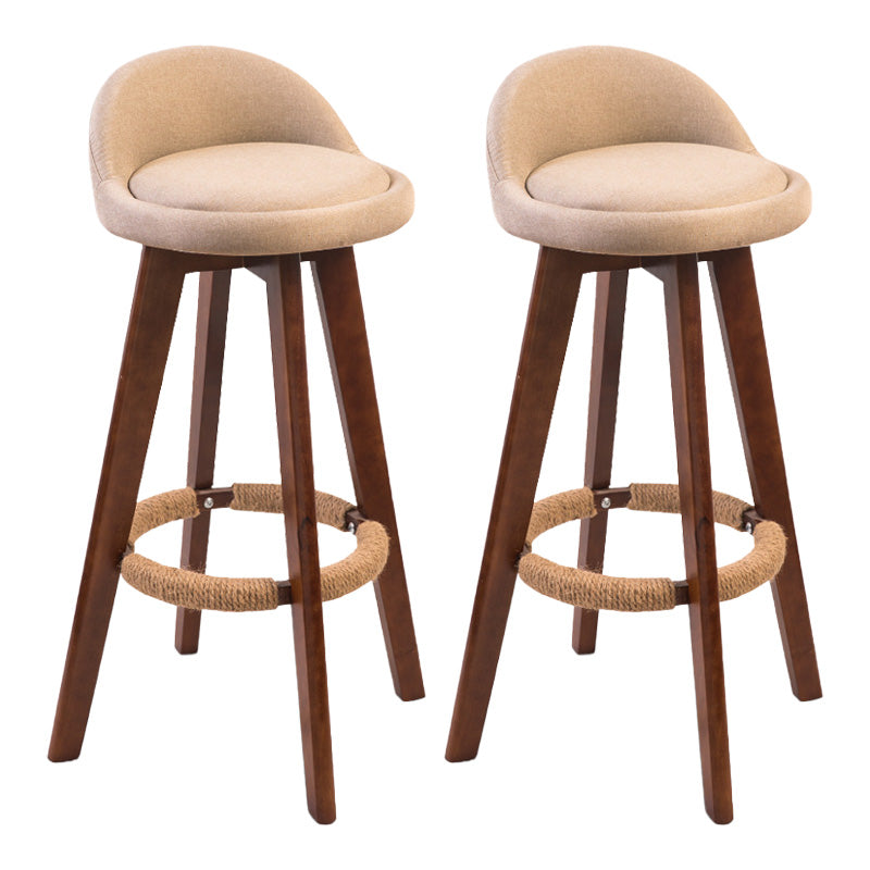 Modern Rubberwood Indoor Stool Matte Finish Upholstered Bar Stools Clearhalo 'Bar Furniture' 'Bar Stools' 'bar_stools' 'furn' 'furn_bar_stools' 'Furniture' 'furniture_bar_stools' 'Kitchen & Dining Furniture' 4961491