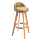 Modern Rubberwood Indoor Stool Matte Finish Upholstered Bar Stools Ginger 1 Piece Clearhalo 'Bar Furniture' 'Bar Stools' 'bar_stools' 'furn' 'furn_bar_stools' 'Furniture' 'furniture_bar_stools' 'Kitchen & Dining Furniture' 4961508
