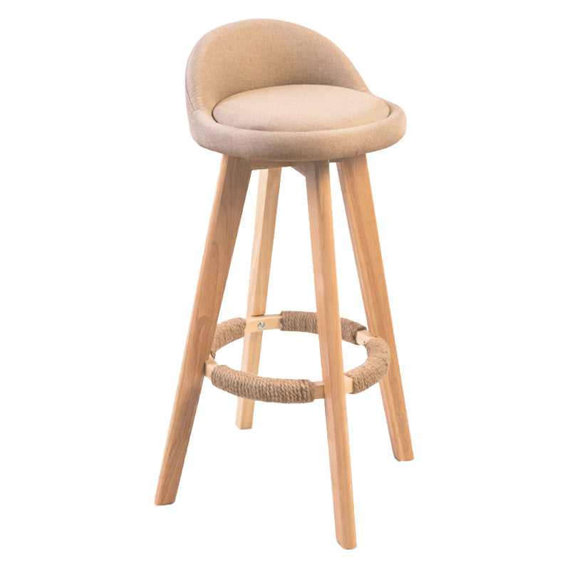 Modern Rubberwood Indoor Stool Matte Finish Upholstered Bar Stools Clearhalo 'Bar Furniture' 'Bar Stools' 'bar_stools' 'furn' 'furn_bar_stools' 'Furniture' 'furniture_bar_stools' 'Kitchen & Dining Furniture' 4961511