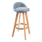 Modern Rubberwood Indoor Stool Matte Finish Upholstered Bar Stools Light Blue 1 Piece Clearhalo 'Bar Furniture' 'Bar Stools' 'bar_stools' 'furn' 'furn_bar_stools' 'Furniture' 'furniture_bar_stools' 'Kitchen & Dining Furniture' 4961514