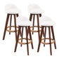 Modern Rubberwood Indoor Stool Matte Finish Upholstered Bar Stools White 4 Piece Set Clearhalo 'Bar Furniture' 'Bar Stools' 'bar_stools' 'furn' 'furn_bar_stools' 'Furniture' 'furniture_bar_stools' 'Kitchen & Dining Furniture' 4961518