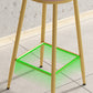 Home Matte Finish Upholstered Stools Glam Low Back Bar Stool Clearhalo 'Bar Furniture' 'Bar Stools' 'bar_stools' 'Furniture' 'furniture_bar_stools' 'Kitchen & Dining Furniture' 4961624