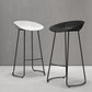 Industrial Armless Backrest Counter Stool Iron Cafe Bar Stool with Acrylic Seat and Pedal Clearhalo 'Bar Furniture' 'Bar Stools' 'bar_stools' 'furn' 'furn_bar_stools' 'Furniture' 'furniture_bar_stools' 'Kitchen & Dining Furniture' 4961705