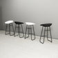 Industrial Armless Backrest Counter Stool Iron Cafe Bar Stool with Acrylic Seat and Pedal Clearhalo 'Bar Furniture' 'Bar Stools' 'bar_stools' 'furn' 'furn_bar_stools' 'Furniture' 'furniture_bar_stools' 'Kitchen & Dining Furniture' 4961720