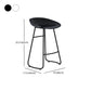 Industrial Armless Backrest Counter Stool Iron Cafe Bar Stool with Acrylic Seat and Pedal Clearhalo 'Bar Furniture' 'Bar Stools' 'bar_stools' 'furn' 'furn_bar_stools' 'Furniture' 'furniture_bar_stools' 'Kitchen & Dining Furniture' 4961726