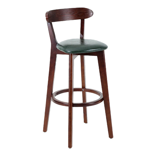 Contemporary Matte Finish Solid Wood Bar Stool Milk Tea Shop Footrest Stool Clearhalo 'Bar Furniture' 'Bar Stools' 'bar_stools' 'furn' 'furn_bar_stools' 'Furniture' 'furniture_bar_stools' 'Kitchen & Dining Furniture' 4961737