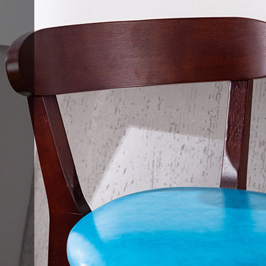 Contemporary Matte Finish Solid Wood Bar Stool Milk Tea Shop Footrest Stool Clearhalo 'Bar Furniture' 'Bar Stools' 'bar_stools' 'furn' 'furn_bar_stools' 'Furniture' 'furniture_bar_stools' 'Kitchen & Dining Furniture' 4961739