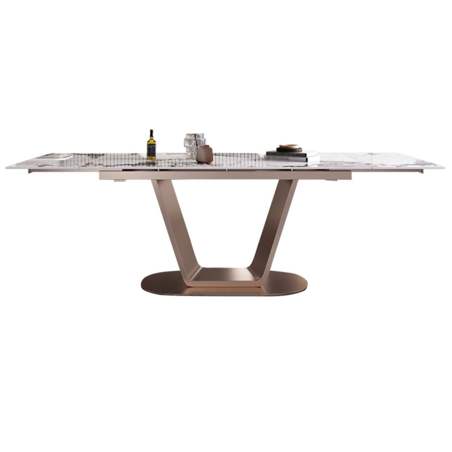 Glam 1/2/5/7 Pieces Dinette Set Sintered Stone Dining Room Set Clearhalo 'Dining Room Sets' 'Dining Tables & Seating' 'dining_room_set' 'Furniture' 'furniture_dining_room_set' 'Kitchen & Dining Furniture' 4961867