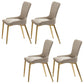 Glam 1/4/5/7 Pieces Rectangle Dinette Set with Sintered Stone Scalable Dining Table Set 4 White Chairs Clearhalo 'Dining Room Sets' 'Dining Tables & Seating' 'dining_room_set' 'furn' 'furn_dining_room_set' 'Furniture' 'furniture_dining_room_set' 'Kitchen & Dining Furniture' 4961879