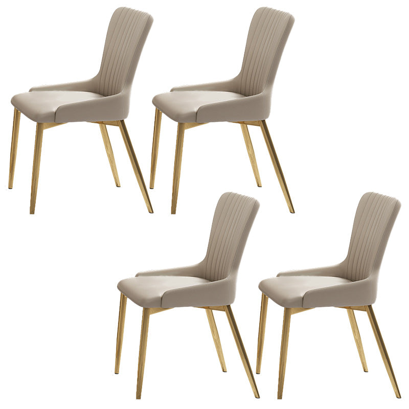 Glam 1/4/5/7 Pieces Rectangle Dinette Set with Sintered Stone Scalable Dining Table Set 4 White Chairs Clearhalo 'Dining Room Sets' 'Dining Tables & Seating' 'dining_room_set' 'furn' 'furn_dining_room_set' 'Furniture' 'furniture_dining_room_set' 'Kitchen & Dining Furniture' 4961879