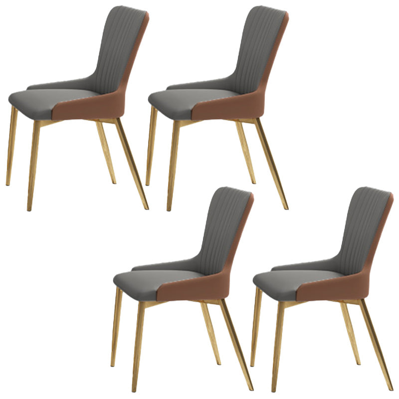 Glam 1/4/5/7 Pieces Rectangle Dinette Set with Sintered Stone Scalable Dining Table Set 4 Grey Chairs Clearhalo 'Dining Room Sets' 'Dining Tables & Seating' 'dining_room_set' 'furn' 'furn_dining_room_set' 'Furniture' 'furniture_dining_room_set' 'Kitchen & Dining Furniture' 4961885