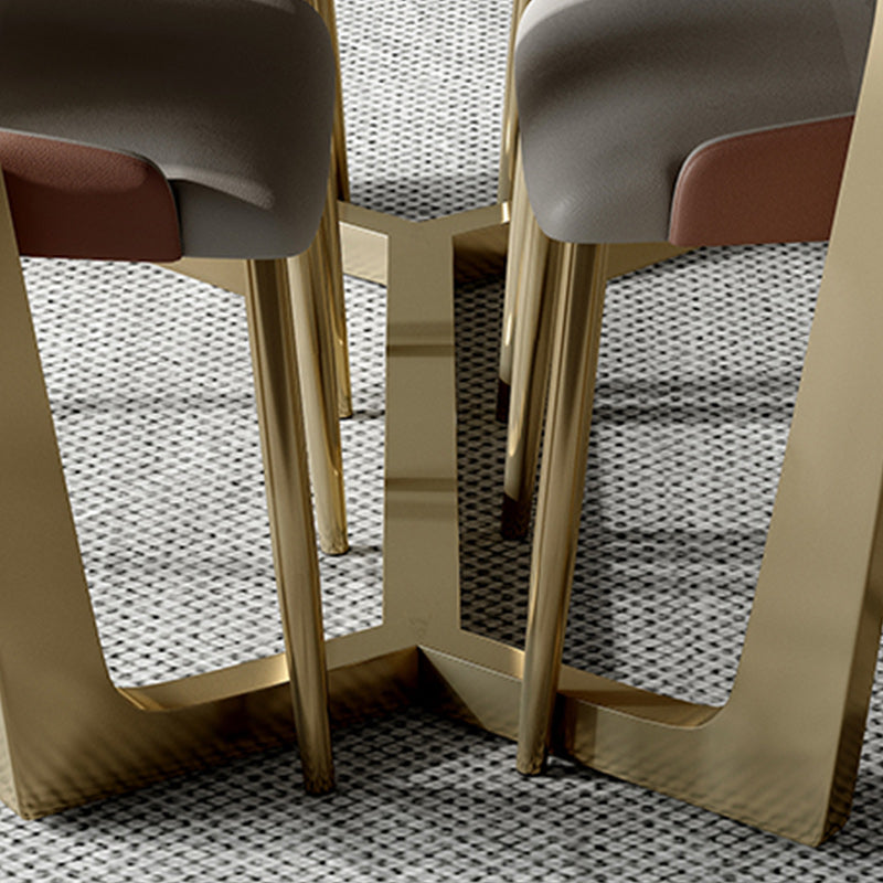 Glam 1/4/5/7 Pieces Rectangle Dinette Set with Sintered Stone Scalable Dining Table Set Clearhalo 'Dining Room Sets' 'Dining Tables & Seating' 'dining_room_set' 'furn' 'furn_dining_room_set' 'Furniture' 'furniture_dining_room_set' 'Kitchen & Dining Furniture' 4961887