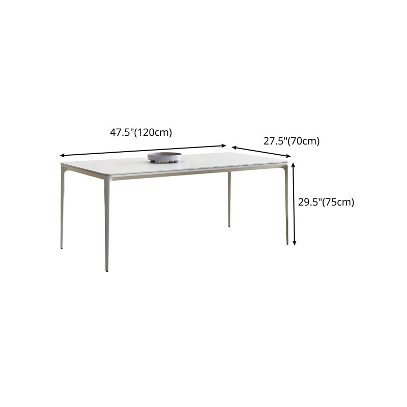 Designer Style 1/2/5/7 Pieces Dining Set Sintered Stone Dining Table with Leather Chairs Clearhalo 'Dining Room Sets' 'Dining Tables & Seating' 'dining_room_set' 'furn' 'furn_dining_room_set' 'Furniture' 'furniture_dining_room_set' 'Kitchen & Dining Furniture' 4961910