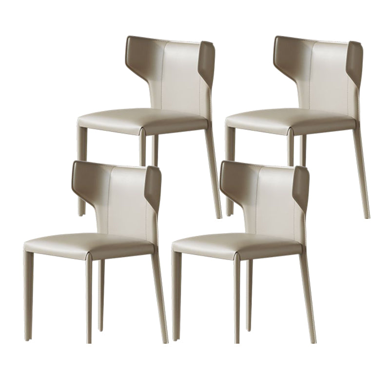 Designer Style 1/3/4/5 Pieces Dining Sets Sintered Stone Dining Table Set 4 White Chairs Clearhalo 'Dining Room Sets' 'Dining Tables & Seating' 'dining_room_set' 'furn' 'furn_dining_room_set' 'Furniture' 'furniture_dining_room_set' 'Kitchen & Dining Furniture' 4961918