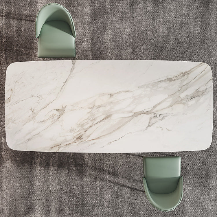 Nordic Glam 1/2/3/4/5/7 Pieces Dining Set Sintered Stone Dining Table Set for Home 3 Pieces: Table, 2 Chairs Clearhalo 'Dining Room Sets' 'Dining Tables & Seating' 'dining_room_set' 'furn' 'furn_dining_room_set' 'Furniture' 'furniture_dining_room_set' 'Kitchen & Dining Furniture' 4961937