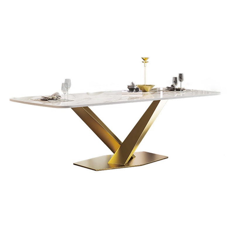 Nordic Glam 1/2/3/4/5/7 Pieces Dining Set Sintered Stone Dining Table Set for Home Clearhalo 'Dining Room Sets' 'Dining Tables & Seating' 'dining_room_set' 'furn' 'furn_dining_room_set' 'Furniture' 'furniture_dining_room_set' 'Kitchen & Dining Furniture' 4961938