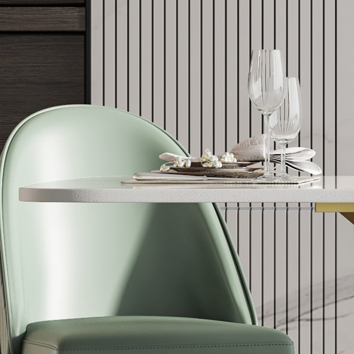 Nordic Glam 1/2/3/4/5/7 Pieces Dining Set Sintered Stone Dining Table Set for Home Clearhalo 'Dining Room Sets' 'Dining Tables & Seating' 'dining_room_set' 'furn' 'furn_dining_room_set' 'Furniture' 'furniture_dining_room_set' 'Kitchen & Dining Furniture' 4961940