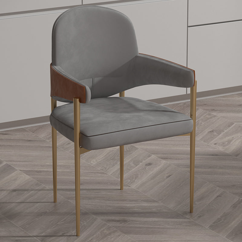 Glam 1/5/7 Pieces Dining Set Round Stone Dining Table for Dining Room Clearhalo 'Dining Room Sets' 'Dining Tables & Seating' 'dining_room_set' 'furn' 'furn_dining_room_set' 'Furniture' 'furniture_dining_room_set' 'Kitchen & Dining Furniture' 4961964