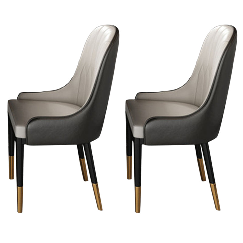 Modern 1/2/5/6/7 Pieces Dining Set Sintered Stone Dining Table Set for Home 2 Grey Chairs Clearhalo 'Dining Room Sets' 'Dining Tables & Seating' 'dining_room_set' 'furn' 'furn_dining_room_set' 'Furniture' 'furniture_dining_room_set' 'Kitchen & Dining Furniture' 4961976