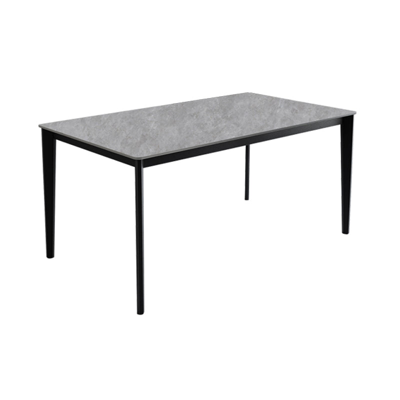 Modern 1/4/7 Pieces Dining Set Rectangle Sintered Stone Dining Table Set Grey 71"L x 35"W Clearhalo 'Dining Room Sets' 'Dining Tables & Seating' 'dining_room_set' 'furn' 'furn_dining_room_set' 'Furniture' 'furniture_dining_room_set' 'Kitchen & Dining Furniture' 4962028