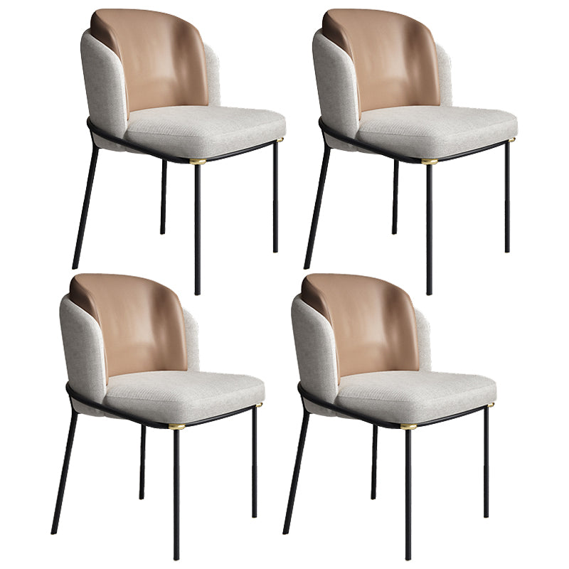 Modern 1/4/7 Pieces Dining Set Rectangle Sintered Stone Dining Table Set 4 Brown Chairs Clearhalo 'Dining Room Sets' 'Dining Tables & Seating' 'dining_room_set' 'furn' 'furn_dining_room_set' 'Furniture' 'furniture_dining_room_set' 'Kitchen & Dining Furniture' 4962031