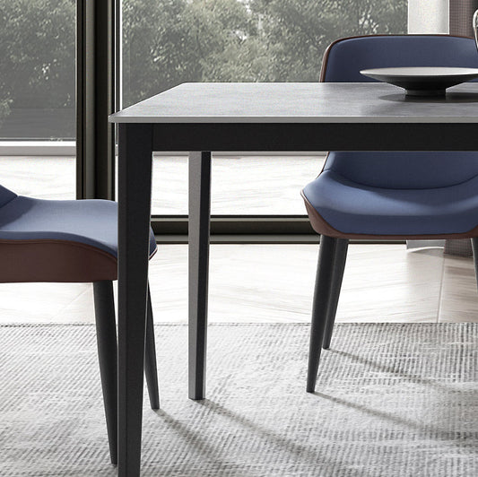 Modern 1/4/7 Pieces Dining Set Rectangle Sintered Stone Dining Table Set Clearhalo 'Dining Room Sets' 'Dining Tables & Seating' 'dining_room_set' 'furn' 'furn_dining_room_set' 'Furniture' 'furniture_dining_room_set' 'Kitchen & Dining Furniture' 4962040