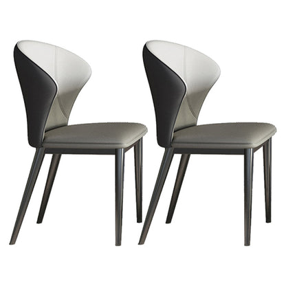 Designer Style 1/2/4/5/7 Pieces Dining Set Sintered Stone Dining Table with Leather Chairs 2 Beige Chairs Clearhalo 'Dining Room Sets' 'Dining Tables & Seating' 'dining_room_set' 'furn' 'furn_dining_room_set' 'Furniture' 'furniture_dining_room_set' 'Kitchen & Dining Furniture' 4962052