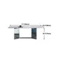 Modern Stone Double Pedestal Dining Table Rectangle White Top Table for Home Clearhalo 'Dining Tables & Seating' 'Dining Tables' 'dining_table' 'furn' 'furn_dining_table' 'Furniture' 'furniture_dining_table' 'Kitchen & Dining Furniture' 'kitchen' 'kitchen_dining_table' 4962325