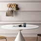 Modern Stone Pedestal Dining Table Matte Finish Round Table for Kitchen Clearhalo 'Dining Tables & Seating' 'Dining Tables' 'dining_table' 'furn' 'furn_dining_table' 'Furniture' 'furniture_dining_table' 'Kitchen & Dining Furniture' 'kitchen' 'kitchen_dining_table' 4962333