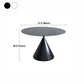 Modern Stone Pedestal Dining Table Matte Finish Round Table for Kitchen Clearhalo 'Dining Tables & Seating' 'Dining Tables' 'dining_table' 'furn' 'furn_dining_table' 'Furniture' 'furniture_dining_table' 'Kitchen & Dining Furniture' 'kitchen' 'kitchen_dining_table' 4962335
