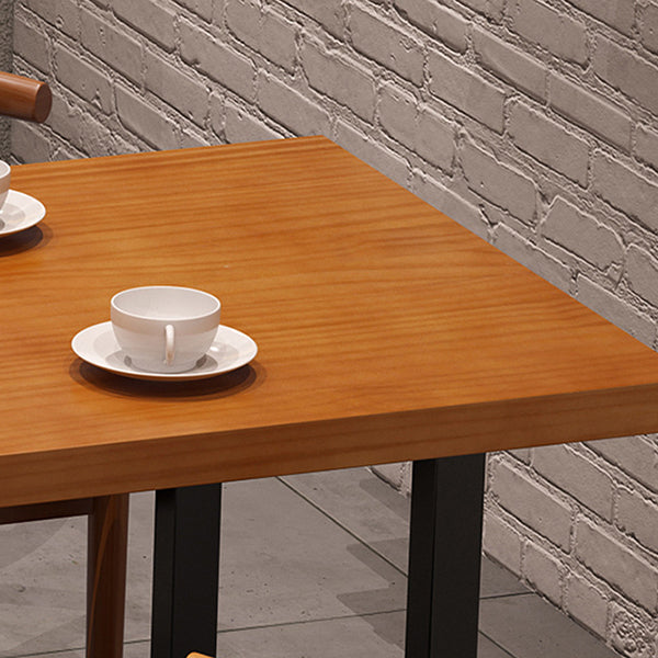 Industrial Wood Double Pedestal Dining Table Natural Rectangle Table Clearhalo 'Dining Tables & Seating' 'Dining Tables' 'dining_table' 'furn' 'furn_dining_table' 'Furniture' 'furniture_dining_table' 'Kitchen & Dining Furniture' 'kitchen' 'kitchen_dining_table' 4962347