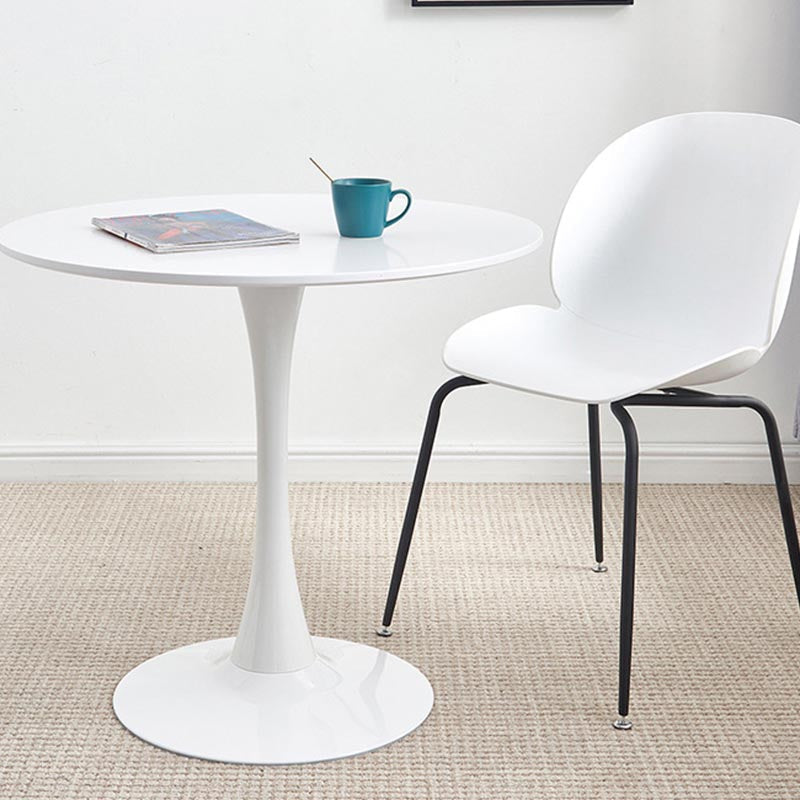 Modern Manufactured Wood Tulip Table Matte Finish Round Dining Table Clearhalo 'Dining Tables & Seating' 'Dining Tables' 'dining_table' 'furn' 'furn_dining_table' 'Furniture' 'furniture_dining_table' 'Kitchen & Dining Furniture' 'kitchen' 'kitchen_dining_table' 4962370
