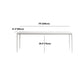 Modern White Stone Table 4 Legs Rectangle Dining Table for Kitchen Clearhalo 'Dining Tables & Seating' 'Dining Tables' 'dining_table' 'Furniture' 'furniture_dining_table' 'Kitchen & Dining Furniture' 'kitchen' 'kitchen_dining_table' 4962404