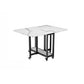 Modern Tripod Base Dinette Table Chipboard Folding Table Home Furniture (only Table) White 47.2"L x 34.6"W x 29.5"H Without Chairs Clearhalo 'Dining Tables & Seating' 'Dining Tables' 'dining_table' 'furn' 'furn_dining_table' 'Furniture' 'furniture_dining_table' 'Kitchen & Dining Furniture' 'kitchen' 'kitchen_dining_table' 4962412